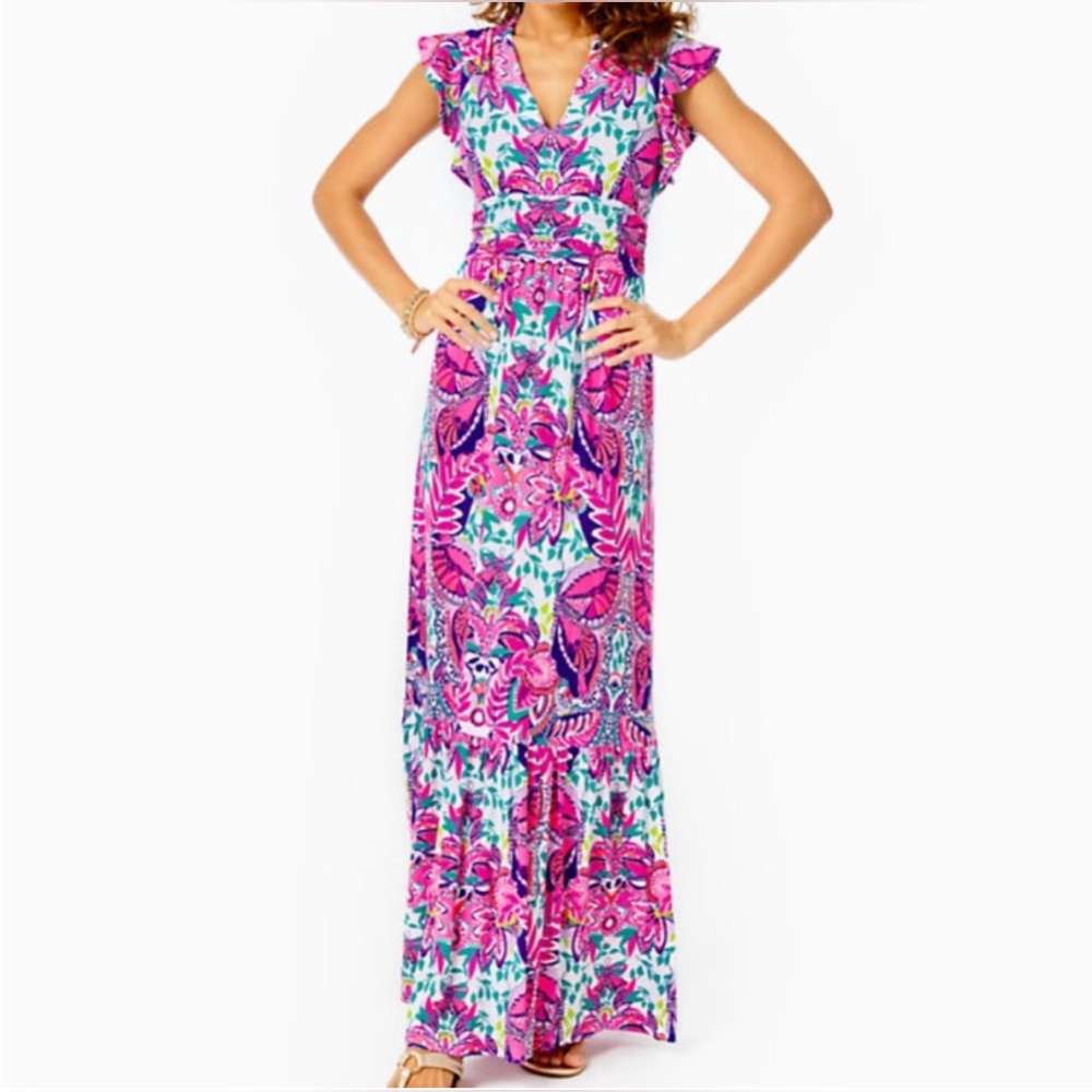 Lilly Pulitzer Adriann Maxi Dress - Size XS